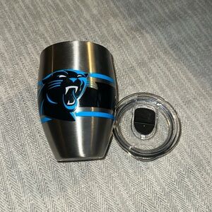 12 oz Stainless steel CAROLINA PANTHERS tumbler